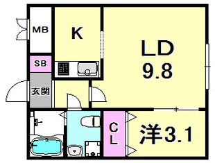 リタ　コートの物件間取画像